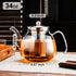 PARACITY Glass Teapot Stovetop 34 OZ, Borosilicate Clear Tea Kettle with Removable 18/8 Stainless Steel Infuser, Teapot Blooming and Loose Leaf Tea Maker Tea Brewer for Camping, Travel by PARACITY