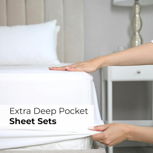 Extra Deep Pocket Twin Sheets Set - 3 Piece Breathable & Cooling Bed Sheets - Soft, Wrinkle Free White