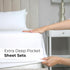 Extra Deep Pocket Twin Sheets Set - 3 Piece Breathable & Cooling Bed Sheets - Soft, Wrinkle Free White