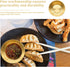 4 PCS Gold Stainless Steel Sauce Dip Bowls, Small 3.2 Inch Round Sushi Dipping Plates for Appetizers