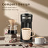 2 1Machine,6 14 0z Single Serve K Cup Coffee Maker in to Brew Sizes,Auto Shut Off& Reusable Filter,Use Coffee