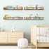32 Inch Set 4, Fixwal Nursery Book Shelves, Floating Bookshelves for Wall of Baby Nursery & Playroom Decor, Solid Wood