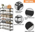 8-Tier 40 Calmootey Shoe Rack, Tall Large Capacity Pairs Shoes Storage Organizer, Stackable Wide Shoe Shelf