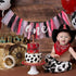 WAHAWU 1st Cow High Chair Banner - High Chair Banner First Birthday, Farm Highchair Banner, One High Chair Banner
