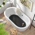 27x15 Inch HITSLAM Non Slip Bathtub Mat, Bath Mat for Tub with Suction Cups and Drainage Holes, Machine Washable Oval