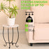 Taofwter 14" Side Tables for Patio, Indoor Outdoor Metal Side Table for Poolside Bistro Balcony Yard Porch Bedside