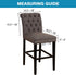 Flamingo P High Stretch Bar Stool Cover - Non Slip Pub Counter Stool Chair Seat Slipcover, Set of 4, Navy