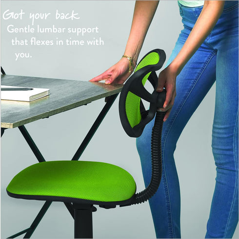 Urban Lifestyle Neon Swivel Mesh Desk Chair, 21D x 21W x 33H in