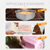 Hemoton Heart Shape Cake Pans, 8.4 Inch Aluminum Nonstick Baking Mold with Removable Bottom for Cakes and Brownies