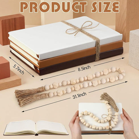 Feifeiya 3 Set Pieces Faux Decorative Books for Home Decor Fake Book for Shelves Coffee Table Stacked Linen Covered