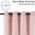 84 Inch 1 Light Pink Curtains Blackout for Girls Bedroom - Aesthetic Star Cutout Double Layer with White Sheer Overlay
