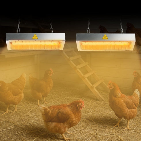 VORIGY 600W 1 Pack Heat Lamp for Chickens, Large Chicken Coop Heater, Adjustable Temp and Height, No Assembly Brooder