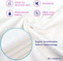Slumberfy Waterproof Mattress Protector - Hypoallergenic Bamboo Cover, Natural Jacquard Fabric, Twin XL