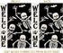 Welcome Halloween Skull Small Garden Flag, Vertical Double Sided Burlap 12 x 18 Inches Outdoor Decor