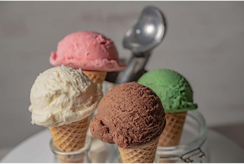 HIC Kitchen Anti-Freeze Ice Cream and Frozen Dessert Scoop, Non Toxic and Self Defrosting