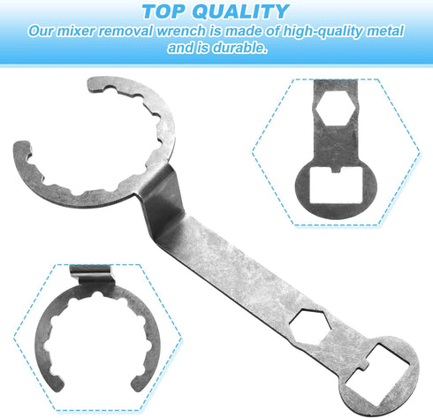 Improved Wrench for Waring 002963 Plus Lock Removal for One Gallon Cb Blender