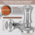 YMWVH 53.3mm Premium Barista Espresso Tamper, Silver with Dual Spring Loaded 100% Stainless Steel Base