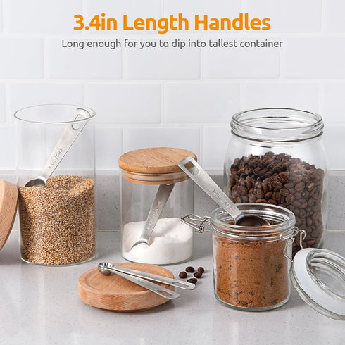 U-Taste Measuring Spoons Set of 5: 18/8 Stainless Steel for Dry and Liquid Ingredients