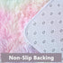 Room,6x9 Fluffy Rainbow Rugs for Girls Bedroom Living Feet Shag Fuzzy Area Rug for Kids Playroom,Pastel Plush Shaggy