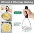 Beneno Heavy Duty Stainless Steel Wire Potato Masher with Soft Grip Handle for Effortless Mashing, Sturdy & Rust-Proof