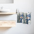 Mweet Set 2, 14x28 Inch Winter Hand Towels of Farmhouse Snowman Pine Tree Snow Holiday Tea Towel Absorbent Dish Wash
