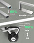 SUS304 Paper Towel Holder, Paper Towel Holder Under Cabinet Wall Mount or Self Adhesive Paper Towel Bar, Hanging Paper