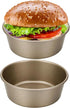Mini Pie Pan Tart Tins, 4 Inch Cupcake Pan, Air Fryer Hamburger Bun Mold, 2 Sets