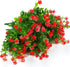 6 Bundles Outdoor Artificial Flowers - UV Resistant Fake Boxwood Plants for Indoor Outside Hanging Plants Garden Decor