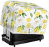 Lemon Flower Toaster Dust Cover, Dustproof Bread Maker Machine Cover, 2 Slice Toaster Appliance Cloth, Yellow