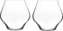 Luigi Bormioli Supremo 15.25 oz Pinot Noir Stemless Wine Glasses, Set of 2, Clear
