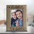 BELLA BUSTA Brother and Sister Photo Frame, Sibling Gift, Christmas Gifts for Parents - Engraved Leather Picture Frame