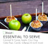 Wooden Candy Apple Sticks - 5.5"x3/16", Disposable 100 Pcs Cocktail Picks and Toothpicks for Appetizers