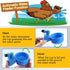 50 Packs Tanlade Chicken Waterer Chicken Feeder, Automatic Waterer Kit for Poultry Duck Goose Turkey Bunny (Blue)
