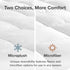 Bare Home Twin XL Mattress Pad - Pillow Top Reversible, Soft Cooling Breathable Mattress Protector