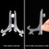 48 Pieces Mini Easel Stands Clear Plastic Plate Holder for Display Picture Frame Collectibles Desktop Weddings Party