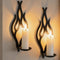Wall Candle Sconces Set of 2, Modern Minimalist Metal Candle Holders for