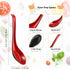 12 Pcs Asian Soup Spoons, Hook Soba Noodle Ramen Spoon for Home Kitchen Restaurant Tableware