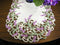 BANBERRY DESIGNS Embroidered Table Runner, Lavender Lilac Flowers on Cream, Approx. 14 by 34 Inch