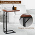 Premium Adjustable C-Shaped End Table for Couch, Mini Side Tables for Sofa, Small Coffee Table with Metal Frame