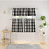 Window Curtain Valances 18 inches Long, Buffalo Check Small Valance Curtain for Living Room Bedroom