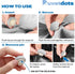 Duvetdots Gray Keyless Duvet Clips, Pack of 8 Comforter Fasteners, Safe Locking, Holds up to 10lbs