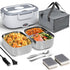 Sitlais Heated Lunch Box for Men&Women - 80W Electric Lunch Box for