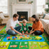 5'x 7' (5x7 ABC Rug, Kids Rugs for Playroom Classroom Bedroom, Educational Learning Play Mat with Alphabet Animals