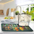 Cooking Herbs Spices Dish Drying Mat for Kitchen 18 X 24 Inches Dry Dishes Pads Mats Tableware Protector Countertops Counter Mat Home Decorations