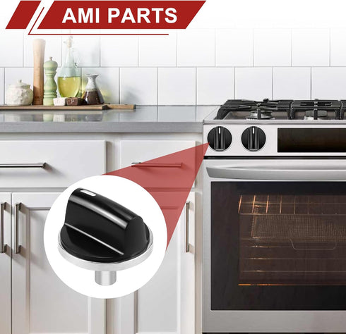 AMI PARTS 00650847 Cooktop Stove Knobs, Fit for BOSCH, Replace 00650847 650847 1999734, 5 pcs