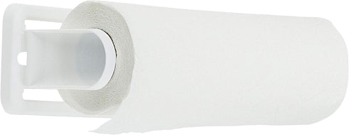 DecorRack Wall Mount Paper Towel Holder for Kitchen and Bath, Flexible Shatterproof Plastic, Vertical or Horizontal
