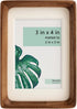 Moudra Handcrafted Solid Wood Picture Frame with Mat for Wall or Tabletop Display,