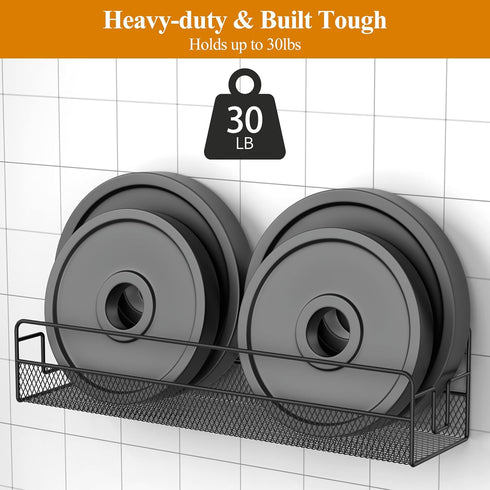 OneAhead Design 2 4 Pack Wall Mounted Spice Rack Organizer, Pantry Door Organizer & Hanging Storage Baskets, Metal