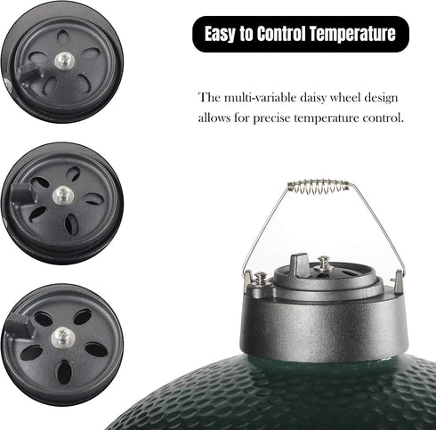 Grill chimney top vent cap,Dracarys large big green egg accessories chimney vent cap top vent bbq and grill top vent