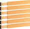 Large Bamboo Drawer Organizer - Expandable Kitchen Drawer Dividers (17" - 21.5") - 6 Pack Adjustable Separators